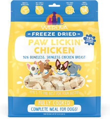Weruva Dog Freeze Dried, Paw Lickin' Chicken with Chicken Breast, 13oz Bag