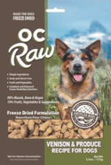 OC RAW DOG GRAIN FREE FREEZE DRIED VENISON & PRODUCE MEATY ROX 5.5OZ
