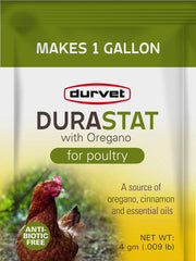 Durvet DuraStat with Oregano Poultry Supplement (4 gm & 100 gm)