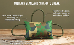 Operation Good Boy Tri-Handled Bite Pillow Tug Dog Toy