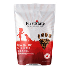 FirstMate Grain-Free Beef & Blueberry Dog Treats – Biscuit Style
