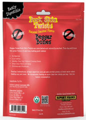 Savory Prime Beggar Bone Pork Skin Twists – Dog Treats (11 Ct Pack)