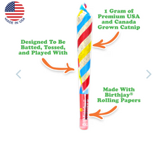 SMARTERPAW Meowijuana Birthjays Party Sized Catnip Joints 6 ct