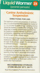 Durvet® Liquid Wormer™ 2X – Double Strength Dewormer for Dogs
