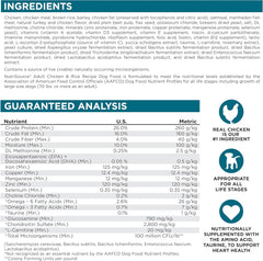 NutriSource Adult Chicken & Rice Small Bites Dog Food 15lb