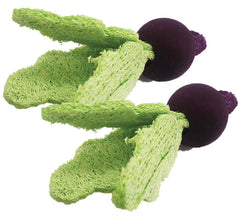 A & E Cages Nibbles Small Animal Loofah Chew Toy Turnips, 1ea