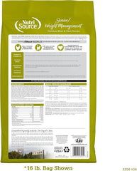 NutriSource Cat Senior Weight Management - Chicken meal & Peas 16lb