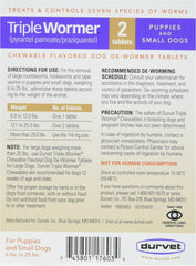 Durvet® Triple Wormer™ (Chewable Tablets)