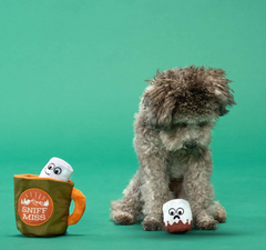 Bark Sniff Miss Cocoa Mug Marshmallow Plush Dog Toy Extra Small / Small