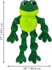 KONG Knots Frog Dog Toy with Inner Rope Skeleton Large / Extra Large Dogs