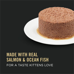 Purina Pro Plan Salmon & Ocean Fish Wet Kitten Food Pate – 24 Pack 3 oz Pull-Top Cans