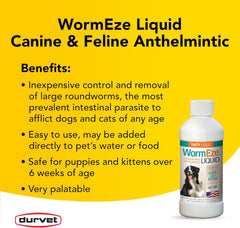Durvet® WormEze™ Liquid for Dogs & Cats (8 oz.)