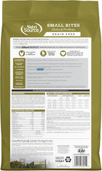 NutriSource Grain Free Dry Dog Food, Small Bites, Chicken and Peas, 12LB