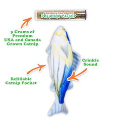 SMARTERPAW Meowijuana Get Hooked Kahuna Tuna Toy