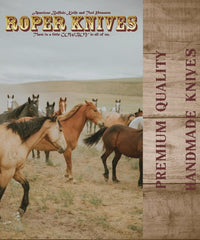 American Buffalo® Tobacco Jigged Brown Trapper Knife