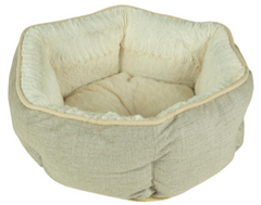 Arlee Jake Hexagon Pet Bed Tan Medium