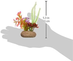 Penn-Plax 2.5-Inch/3.5-Inch Rock Plants PDQ