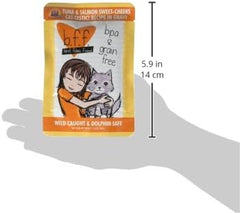 Weruva B.F.F. OMG - Best Feline Friend Oh My Gravy!, Tuna & Salmon Sweet Cheeks with Tuna & Salmon in Gravy Cat Food