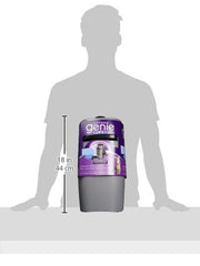 Litter Genie Plus Pail (Silver) | Cat Litter Box Waste Disposal System for Odor Control | Includes 1 Square Refill Bag