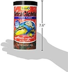 TetraCichlid Cichlid Flakes, Fish Food, Clear Water Advanced Formula