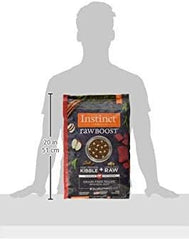 Instinct Raw Boost, Natural Dry Dog Food with Freeze Dried Pieces, High Protein, Grain Free Recipe - Real Beef