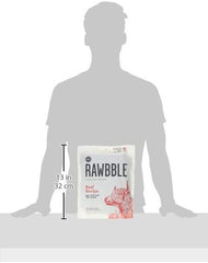 BIXBI Rawbble Freeze Dried Dog Food, Beef Recipe - 98% Meat and Organs, No Fillers - Pantry-Friendly Raw Dog Food for Meal, Treat or Food Topper - USA Made in Small Batches