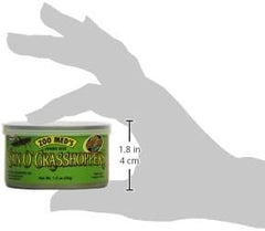 Zoo Med Laboratories Can O’ Grasshoppers for Large Monitors, Tegus, Skinks, Turtles & Birds Food 1.2 Oz