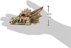 Penn-Plax Deco-Replicas Dragon Skull Gazer Aquarium Decoration – Safe for Freshwater and Saltwater Fish Tanks – Small