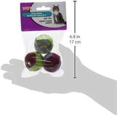Spot® Ethical Pet Cat Burlap Balls Assorted 3 pack