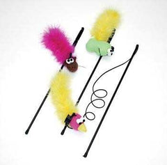 Spot Feather Boa Toy With Wand & Catnip Assorted Styles