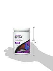 Seachem NutriDiet Cichlid Fish Flakes - Probiotic Formula with GarlicGuard 3.5 oz