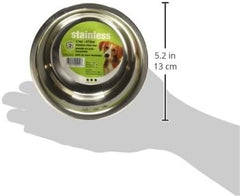 Van Ness Pets Small Lightweight Stainless Steel Dog Bowl, 16 OZ Food And Water Dish