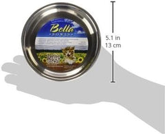 Loving Pets Bella Bowl Designer & Expressions, Cat Bowl, Skeleton Design, Metallic Ocean Blue