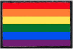 Boss Dog Tactical Rubber Hook-Backed Patch for Boss Tactical Collars, Rainbow Flag