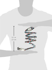 A&E CAGE Company Happy Beaks Cotton Rope Boing with Bell Bird Toy