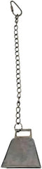 A & E Cages Happy Beaks Silver Bird Bell on Chain Bird Toy