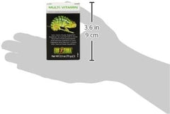Exo Terra Multi Vitamin Powder Supplement for Reptiles & Amphibians - Balanced Blend of Vitamins, Minerals, Amino Acids & Trace Elements - Supports Growth, Reproduction & Vital Functions 2.5 oz