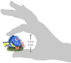 Disney Penn-Plax - Officially Licensed Disney's Finding NEMO Aquarium Ornament - Dory with Pink & Purple Coral - Mini Sized 1.6" Tall