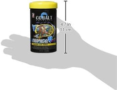 Cobalt Aquatics Premium Tropical with Blue Flakes Fish Food - Ideal for Fish Aquariums & Tanks, Enhances Fish Health, Digestion & Colors
