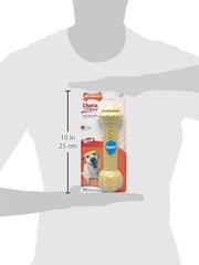 Nylabone Power Chew Extreme Chewing Dura Chew Barbell Dog Chew Toy, Peanut Butter, Large/Extra Large