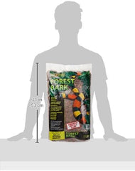 Exo Terra Forest Bark Natural Terrarium Substrate, 8 Quarts, PT2752 | 100% Natural Fir Bark for Reptiles | Hygroscopic Moisture Control | Ideal for Humidity-Loving Reptile | Encourage Digging Behavior