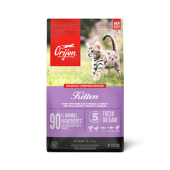 ORIJEN Dry Kitten Food, Grain Free Food for Kittens, with WholePrey Ingredients