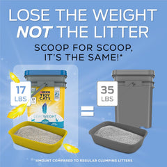 Purina Tidy Cats Light Weight, Low Dust, Clumping Cat Litter, LightWeight Instant Action Cat Litter - 17 Pound (Pack of 1)