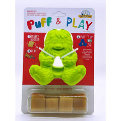 Yeti Puff & Play Dog Toy Interactive Nuggets Treat Dispenser - Light to Heavy Moderate Chewers