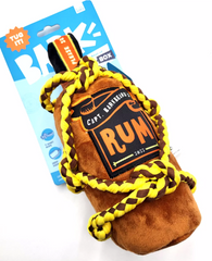 Bark Barkbeard's Rum Bottle Plush Dog Toy Brown