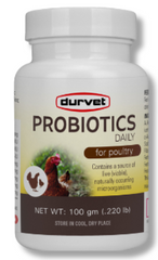 Durvet® Probiotics Daily – Poultry Digestive Health & Electrolyte Supplement