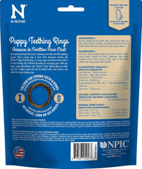 N-Bone® Puppy Teething Rings – Peanut Butter Flavor