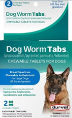 Durvet® Dog Worm Tabs – Chewable Dewormer for Dogs