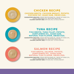 Applaws Lickable Cat Treats – Variety Pack (Chicken, Tuna & Salmon) 60 x 0.5 oz Sachets