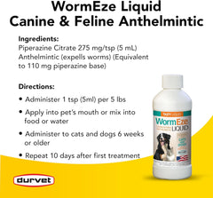 Durvet® WormEze™ Liquid for Dogs & Cats (8 oz.)